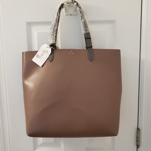 Kelsi Dagger Handbags - Two Tone Kelsi Dagger Tote Bag Blush Gray